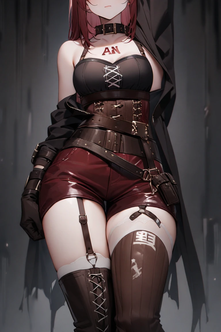 ((Biologically correct limb count)),(( From head to toe,Full-body photo including face)),4K,((Standing position)),masterpiece,((Focus on the face)),((Symmetrical facial features)),Eyes with detailed description,Beautiful woman,Great style,Beautiful arms,Beautiful legs,Beautiful Hands,(Small Ass,Thin thighs),Detailed depiction of the face,Small earrings,necklace,(Latex clothing,mini skirt((High heels,Patterned fishnet stockings))),Realistic photo,Short Hair,Stand at an angle,Meeting