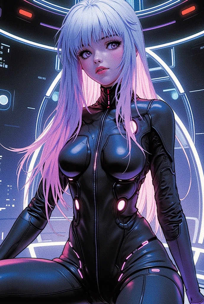score_9, score_8_up, score_7_up, best quality,masterpiece,ultra-detailed,realistic, photo-realistic,High-definition face drawing,RAW photo,official art,detailed background, (wearing clothes:1.5), (dynamic pose:1.2), (imagination of joy),(Nice face), multicolored hair, (Dip dye hair:1.1), blue mucus floating around, Slime Girl,covered in blue slime, (partially transparent), (Wet with water), (blue sweat), Slimy blue liquid dripping from her body. Her hair is also covered in blue slime. blue slime scatters, Blue hair, blue eyes, (Intricate and colorful biomechanical bodysuit: 1.2), (Zentangle: 1.2), (Mandala: 1.2), (Entanglement: 1.2), ninja, bare shoulders, detached sleeves, cleavageThe blue sky reflected in a puddle,detailed face, detailed hands, detailed eyes, full body, sexy pose
