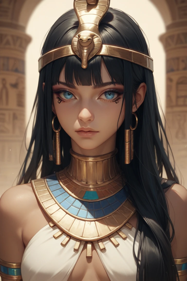<lora:EgyptianClothes:1> egyptian clothes, 1girl in full growth, best quality, masterpiece, ultra-detailed, high quality, perfect nose, highly detailed skin, warm skin tone, defiance512, RAW photo, best quality, high resolution, (masterpiece), dreamlike, dreamy, floaty, modelshoot style, analog style, tonemapping, photorealistic, professional photography, sharp focus, HDR, 8K resolution, intricate detail, sophisticated detail, hyper detailed, (depth of field), highlight and shadow, volumetric lighting, cinematic bloom, professional light, looking at viewer, blotchy, realistic skin, detailed body, detailed face, detailed facial features, perfect eyes, perfect face, accurate fingers, perfect nails, natural makeup