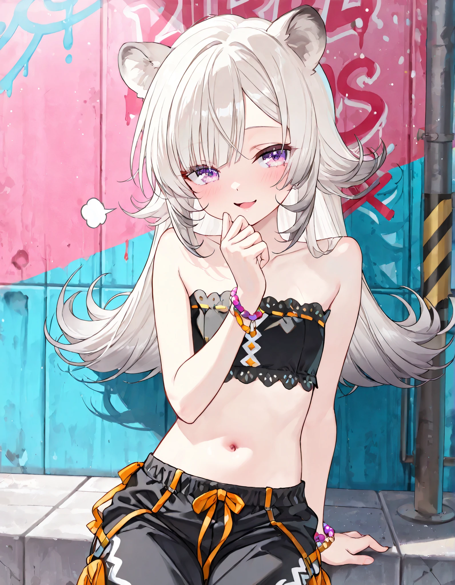 score_9, score_8_up, score_7_up, score_6_up, score_5_up, score_4_up, source_anime, BREAK
OyamaMahiro, 1girl, solo, 1girl, solo, female, text, hair, breasts, clothed, blush, open mouth, looking at viewer, black cat top, thong, smile, , erect nipples under clothes, black stockings, foot fetish, lie down, foots at viewer
