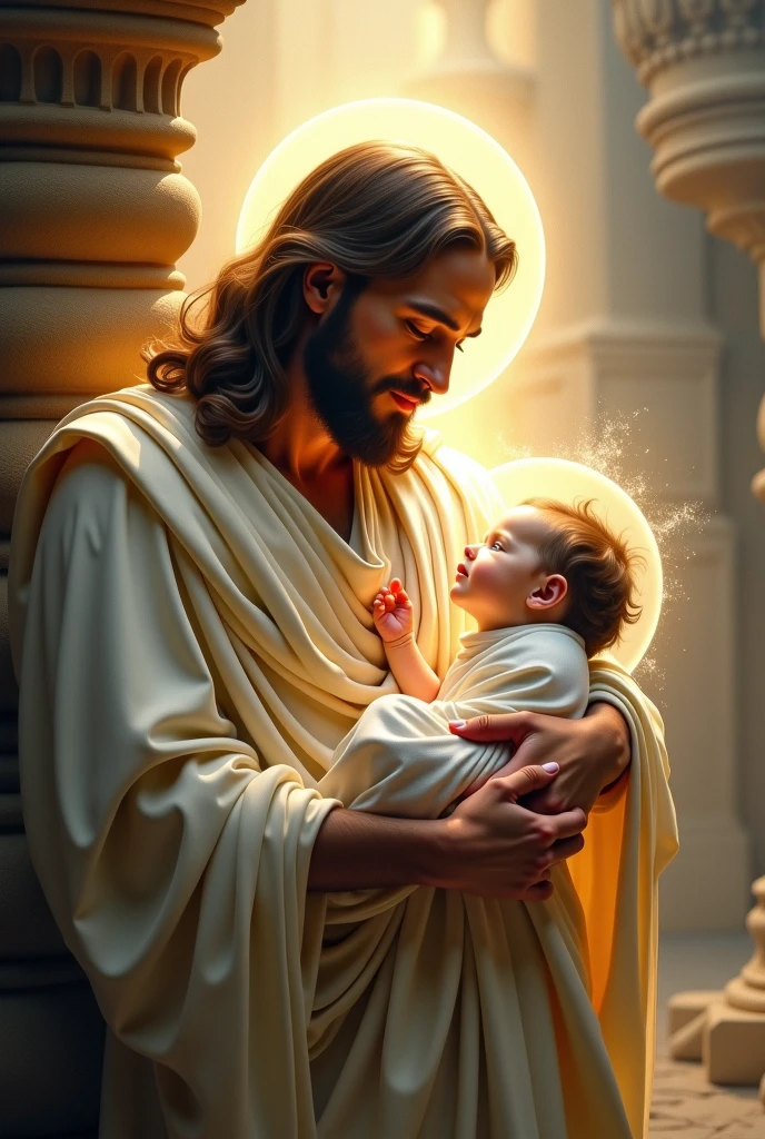 We need an image of Jesus slapping a baby. High quality image
