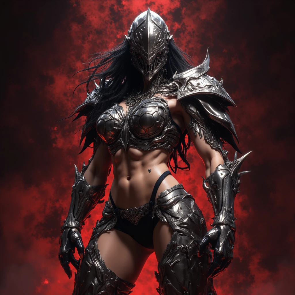 (1 girl), (megan fox:1.25), Beautiful vampire girl dressed in ornate medieval vampiric full body armor, (pure white skin:1.25), (perfect fingers:1.24), (extreme muscular definition:1.5), (vampiric body armor:1.25), (huge muscular arms:1.5,) (10-pack abs:1.4), (lots of veins:1.25), Ultra Realistic, Very detailed face and eyes, a true masterpiece, with an atmosphere of horror, gothica, blood, haunted cathedrals