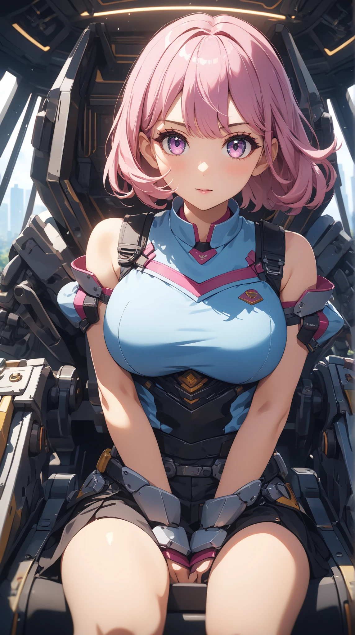 nakeness，Pink ，Lori huge breasts cleavage