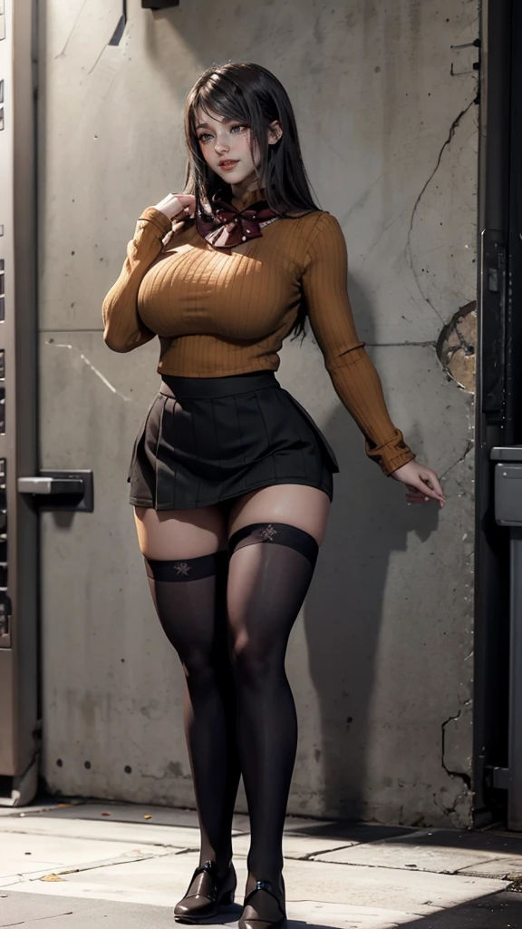 (8k, RAW photo, best quality, masterpiece: 1.2), (realistic, photorealistic: 1.37), 1 girl, Japan, 40s,, cityscape, night, professional lighting, photon mapping, radiosity, ripped, big, bright red see-through and very small bra, tip sticking out, areola protruding, pubic shape clearly visible, gal , Lots of lashes, lame eyelids, bright red lips, black heels, pubic hair, bristles on the lower abdomen, slender, crotch open, are big and seem to spill out of , beautiful round Breast nipples