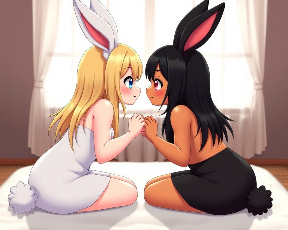 Two girls, score_9,score_8_up,score_7_up, source_cartoon, source_furry, (renamon from digimon, female), BREAK, and a (female Guilmon from digimon), naked, BREAK, pov, human viewer, pov blowjob, collaborative fellatio, they are both sucking on viewers cock, eyes closed, sharing a cock