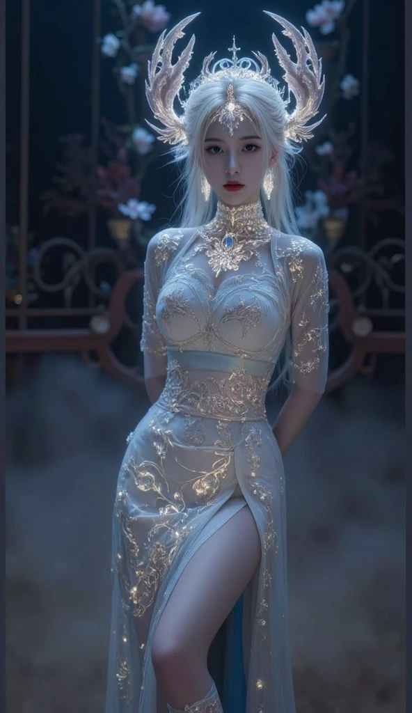 (Ice cubes:1.4),movie angle,(Fan Bingbing, Ice cubes 소녀,anatomically correct,Telegraph slang,걸작 Ice cubes 동백,Representative work: Hanfu,laugh,sexy,Full body art,Traditional arts,Erotic Art,queen art,Amazing body art,Amazing Hair Styles,Traditional Japanese Girl,Japanese Geisha, Japanese art works,Perfect, Jewelry Art,Full body art style,full body capture)