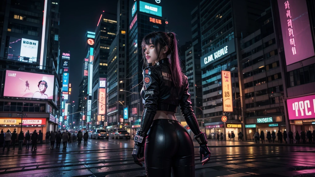 A godzilla holding a beautiful ultraman woman with a beautiful face, from behind while laugh in front of the city, bright and colorful light, realistic, very realistic, detail, extremely detail, photography, cinematic, double exposure, UHD 8k