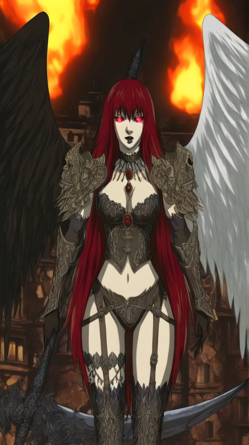 Personaje de anime con alas y cara de demonio, Devilman salvaje de cuerpo completo, Diosa oscura con seis brazos, Hermoso dios masculino de la muerte, Villainess has black angel wings, djinn hombre demonio masculino, shalltear from overlord, inspirado por Okumura Masanobu, male djinn man demon hybrid, Pose de hechicera oscura de cuerpo completo, mujer sexy