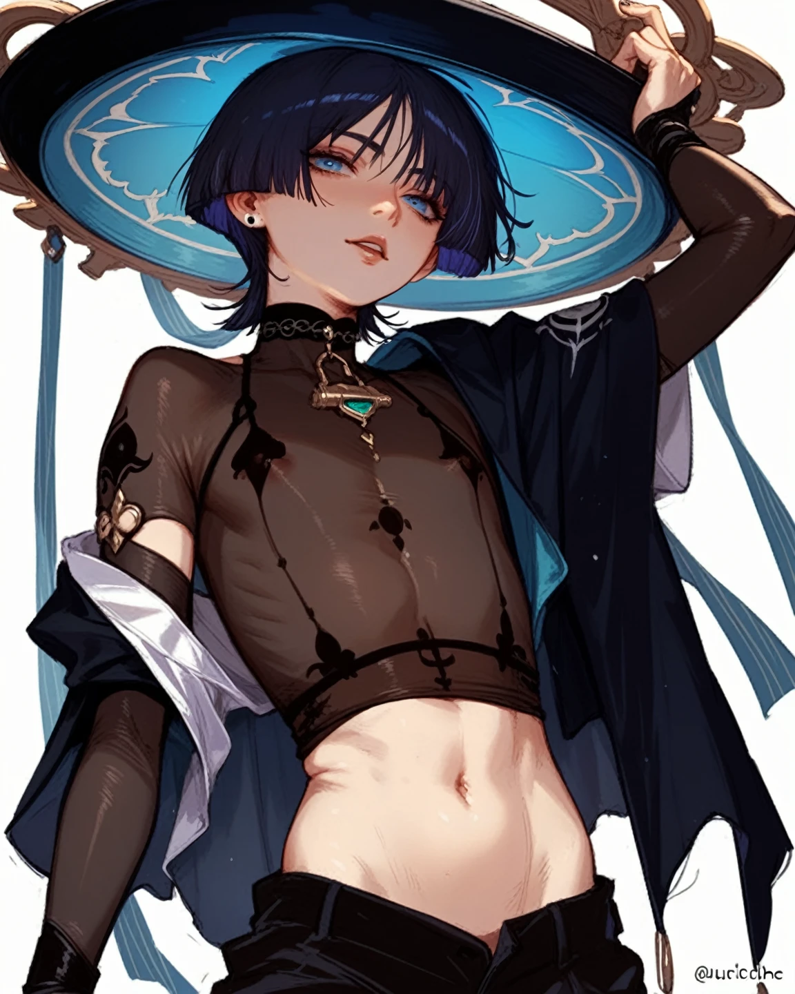 highest quality, High resolution,(A frame made up of chains and skulls),zombie girl、A bloody chainsaw、Splattering blood、amusement park、small eyes、small breasts, Mr.々colored hair, realistic, masterpiece, super detailed, 8K, epic 、Japanese high school girl
