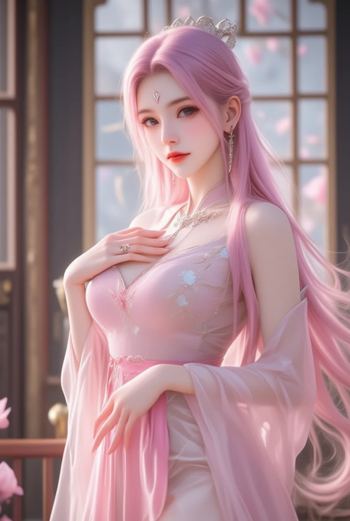 (masterpiece), best quality, 1girl, looking at viewer, (sion)\(shippuden\), parted lips, wind lift, bottomless, purple white fabric ,blonde hair, long hair, purple eyes, solid eyes, big breast masterpiece, absurdres,sion\(naruto the movie ), 1girl, solo,mature female, off-shoulder oversized shirt, looking at viewer, (falling petals), perfect composition, detailed lips, big breast, beautiful face, body propotion, blush, (pink lips), long hair, purple eyes, soft gaze, super realistic, detailed, photoshoot, realistic face and body,martial art,