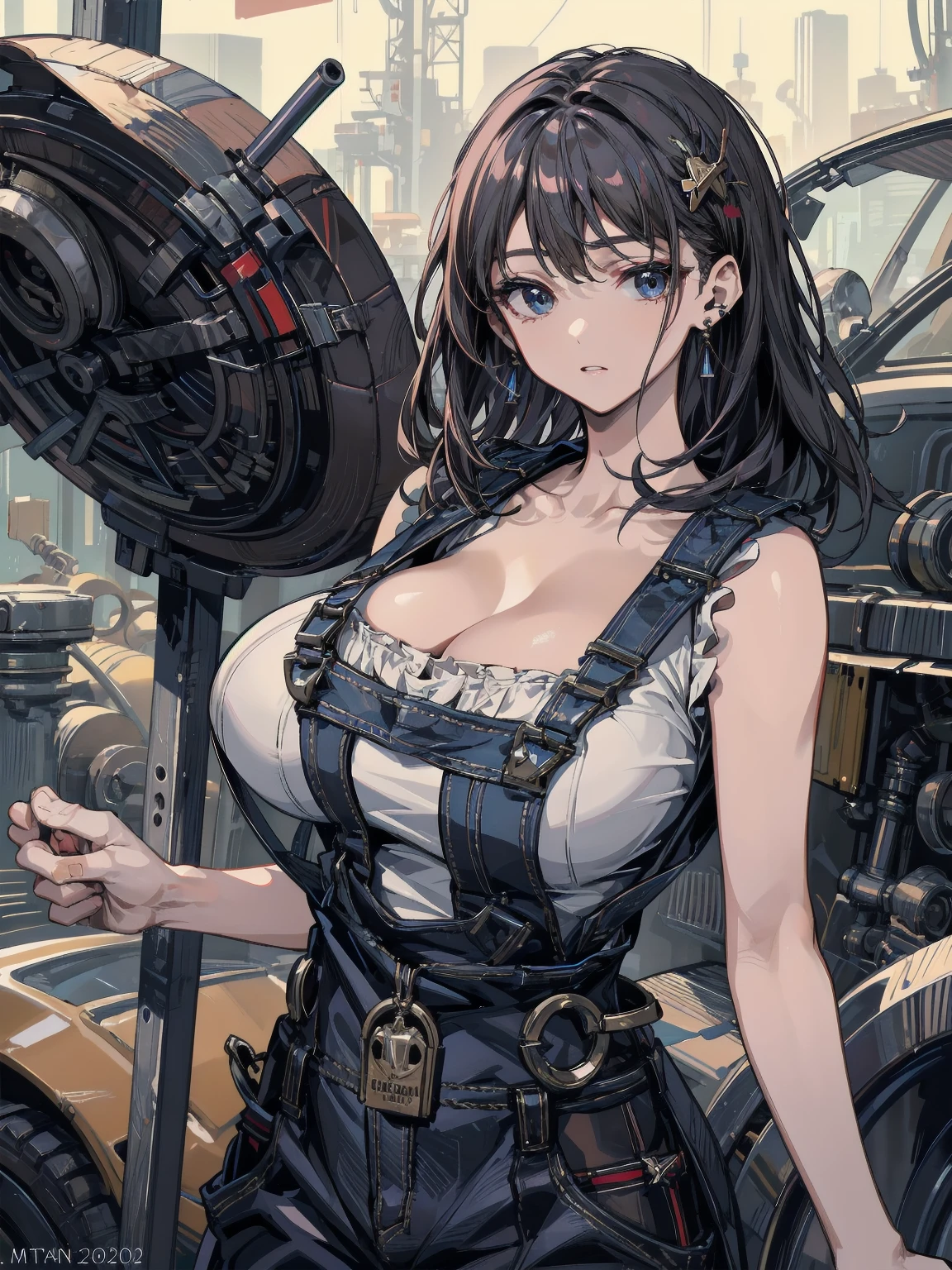 Magic Tank Ride on、huge bust Lady、smil、