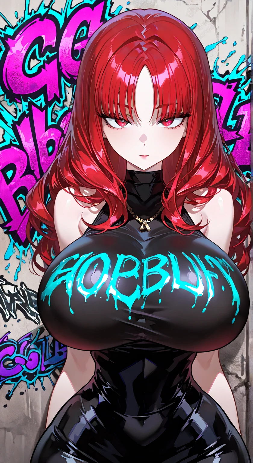 big lips, Brown hair, pink eyes, japanese face, improve, improve grin, two sides up, huge breasts, Wide hips, sexy, detailed, pink room, Hits, (evil smile1.4), kawaii, pleated skirt, punk, GOOD, zombie costume, zombie shirt, zombie choker, zombie skirt, dezombie shirt,navel piercing