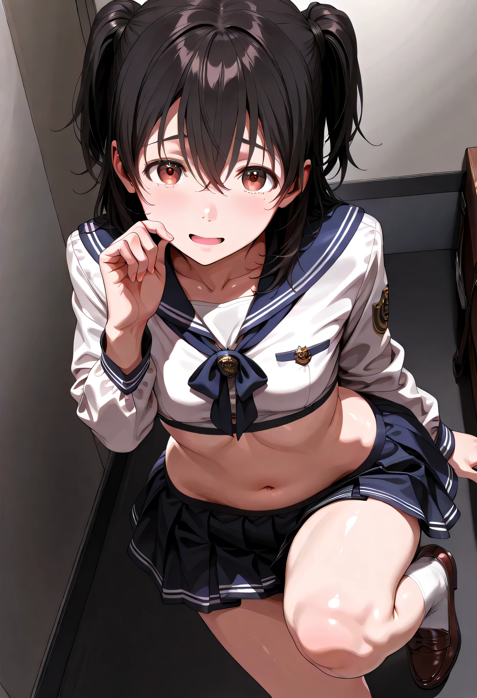 {{{masterpiece}}}, {{{best quality}}}, {{ultra-detailed}}, {illustration}, {{an extremely delicate and beautiful}}, 8k, Katou Megumi (SAEKANO), cute face, brown hair, short hair, (brown eyes:1.7),bbmegumi, short hair, {{school clothes}}, sailor collar, (blue shirt:1.2), long sleeves, red ribbon tie, pleated skirt, blue skirt, short skirt, thighs, black socks, BREAK, NSFW, Anime character is giving a blowjob to a man, hetero, 2boy, tongue, tongue out, elongated penis, 2penis,, erection,testicle, (headgrabblowjob:1.5), {{{fellatio}}}, {{{deepthroat}}}, {{{{{put penis in mouth}}}}}, oral sex, open mouth, {{{deepthroat}}}, covered in semen, embarrassed, naughty expression, flushed cheeks, cowboy shot, hand job, testicles grab, faceless male, kneeling, catch head, vacuum fellatio, facial, BREAK, NSFW, A man and a woman are having intense sex that drives them crazy, ((2man and 1woman,having sex)), (SEX:1.5), (reverse suspended congress:1.3), Rear cowgirl position, straddle the waist, {{{penis into pussy}}}, stomach bulge, hetero, sex with men, nipples, elongated penis, veiny penis, testicles, sex from behind, open vagina, clitoris, nail, {{{grab thighs}}}, spread legs, {{open vagina, spread pussy, pussy, clitoris glans, urethra, vaginal opening, labia minora, uterus, smooth pussy}}, taking off clothes, open clothes, Open shirt, open jacket, lift up jacket, breasts, nipples, lift up skirt, blush,open mouth, embarrassed, naughty expression, raise your legs, M-shaped spread your legs, {{{uncensored}}}, Handsome young man, interracial, netorare, hug behind, male body