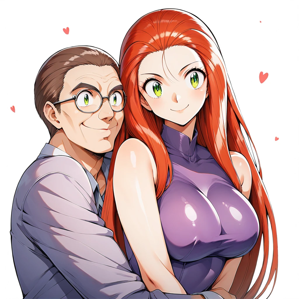 (Full body image: 1.0), completely packed bus with several men around Princess Zelda in Ultraman costume, squeezing her body, furry old man with bearded 90-year-old glasses holding her from behind. She has huge breasts, red hair in the wind, light green eyes, her look has a black shirt with white shot and white corset. They are around her to cover up the old man's actions. She's happy giving a beautiful smile and showing off. Anime style, (16k:1.5), (highly detailed), (maximum quality), (maximum resolution), sharp focus.