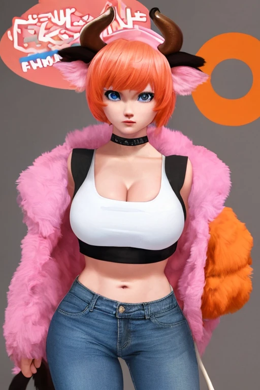 (score_9, score_8_up, score_7_up, score_6_up, score_5_up, score_4_up, 2.5D, cutesie, furry-characteristics)
50mm lens
aperture opening of f/4.0
(single shot, shoot from front, caustic background)
(1girl, (fox tail:1.1), (solo), solo focus, looking at viewer:1.4, leaning forward) (thigh boots, thigh strap, peaked cap, open cropped jacket, blue jacket, multi-strapped, mismatched , open microskirt, highleg, micro , braid, cuffs, collar, choker, brown short hair, brown eyes)
(gyaru makeup, pink hair)
\\ Made with ONE FOR ALL checkpoint by Chaos Experience @ https://civitai.com/user/ChaosExperience/ \\