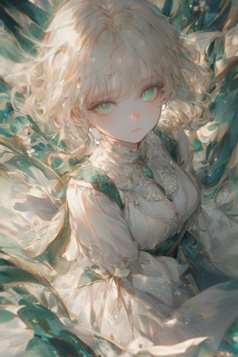 "&& Clear coat imagery Cute steampunk midage lady with white hair, Glassy reflections, 2/3 angle face , && 16K graphic-res maximalist, autumn background, anime, maximalist nuances, 20_year_old_theater witch who looks like a 25 years old Raphaelite lady, , , Intricate Precision Meticulous Elaborate Exquisite Detailed Complex Fine-grained Obsessive Perfection Microscopic High-definition Elaboration Richness Nuanced princess Ultra-realistic Hyper-realism princess Fine-detailing Thoroughness Prolific Comprehensive Multilayered Intensive Microcosmic Detailed-oriented Masterful In-depth Exactitude Dense Profound, ((deep green eyes))