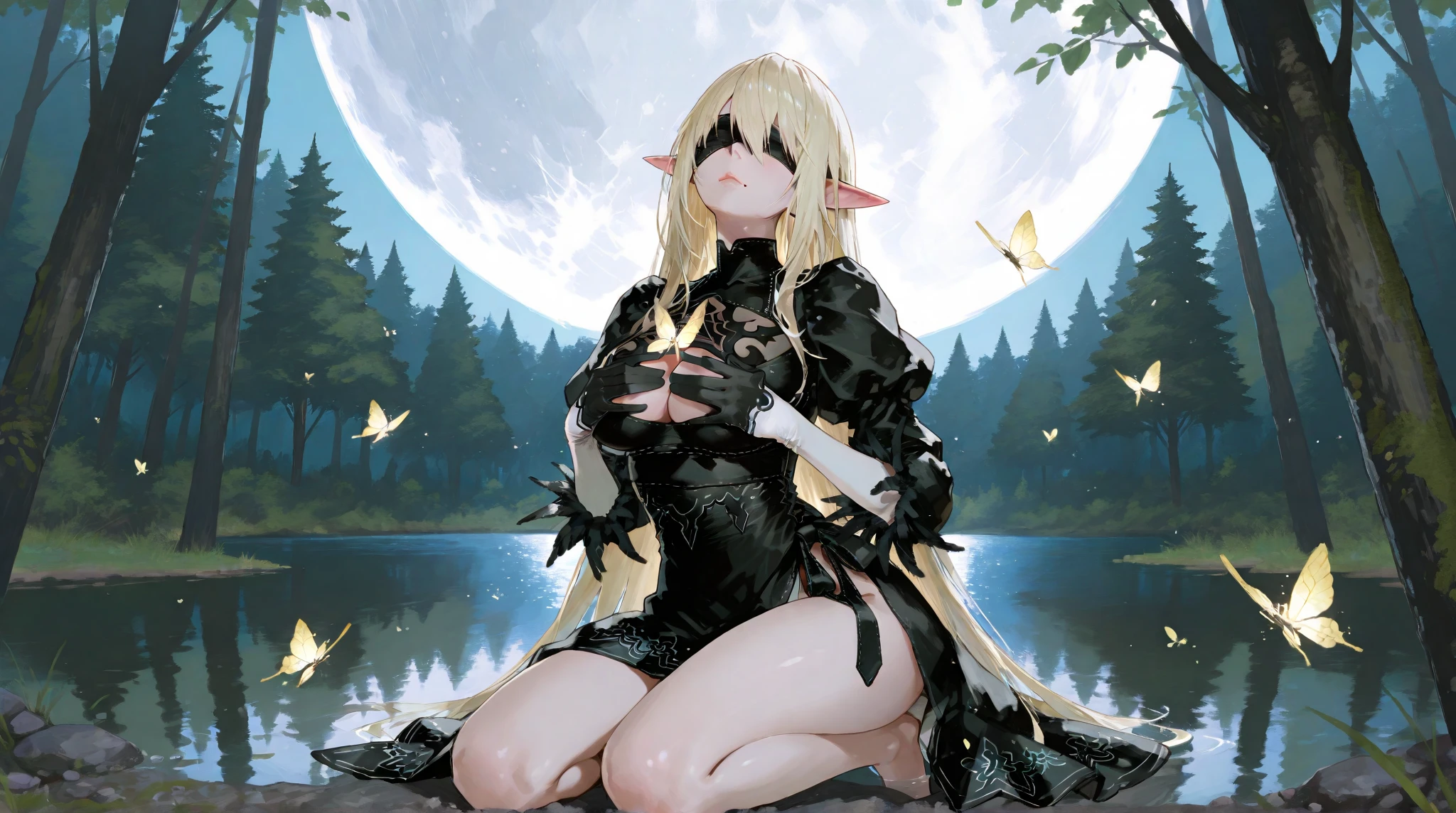 (best quality, masterpiece:1.2),1 girl, elf, blonde hair, ugly man, several boys, swamp, dirty, fat man, ultra-detailed, ugly man,multiple boys,gangbang,monster,horror a hyper-realista portrait of a young woman, medio dormida, Under a tree, dentro de un bosque oscuro, elfa siendo follada por el hombre, detalle en la penetracion, violacion, cum dripping from pussy, vagina detallada, pene detallado, varios ogros sosteniendola, detalle de sus penes, (acostada de lado), (vistiendo un liguero y pantimedias negras), sexy, (pechos enormes 2:1), ropa rasgada, rasgado, (all rasgado), short brown hair, (pelo atado con lazos), curvo, NSFW, ambiente oscuro y tetrico, elfa con cara de cachonda, muy pachonda