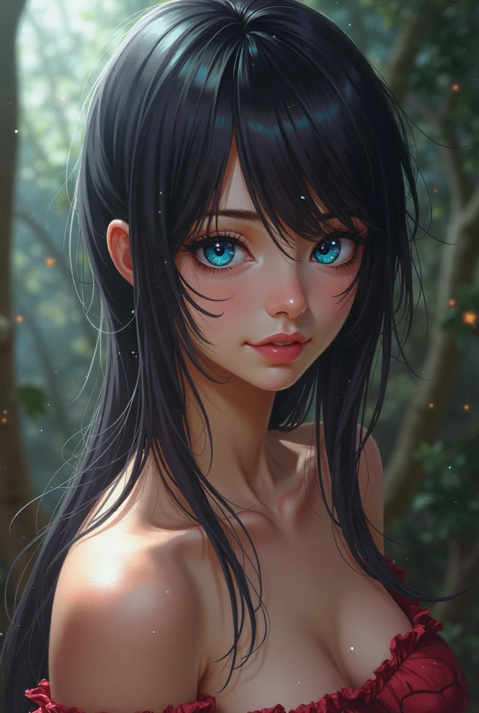 (masterpiece, best quality:1.2), epic realistic, close up, polinavk, 1girl, black hair, long hair, blue eyes, swimsuit, looking at viewer, in water, lake, forest,<lora:Polina_vk:0.55>,, art by greg rutkowski and artgerm, soft cinematic light, adobe lightroom, photolab, hdr, intricate, highly detailed, (depth of field:1.4)