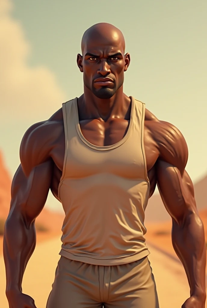 A black warrior half human and
