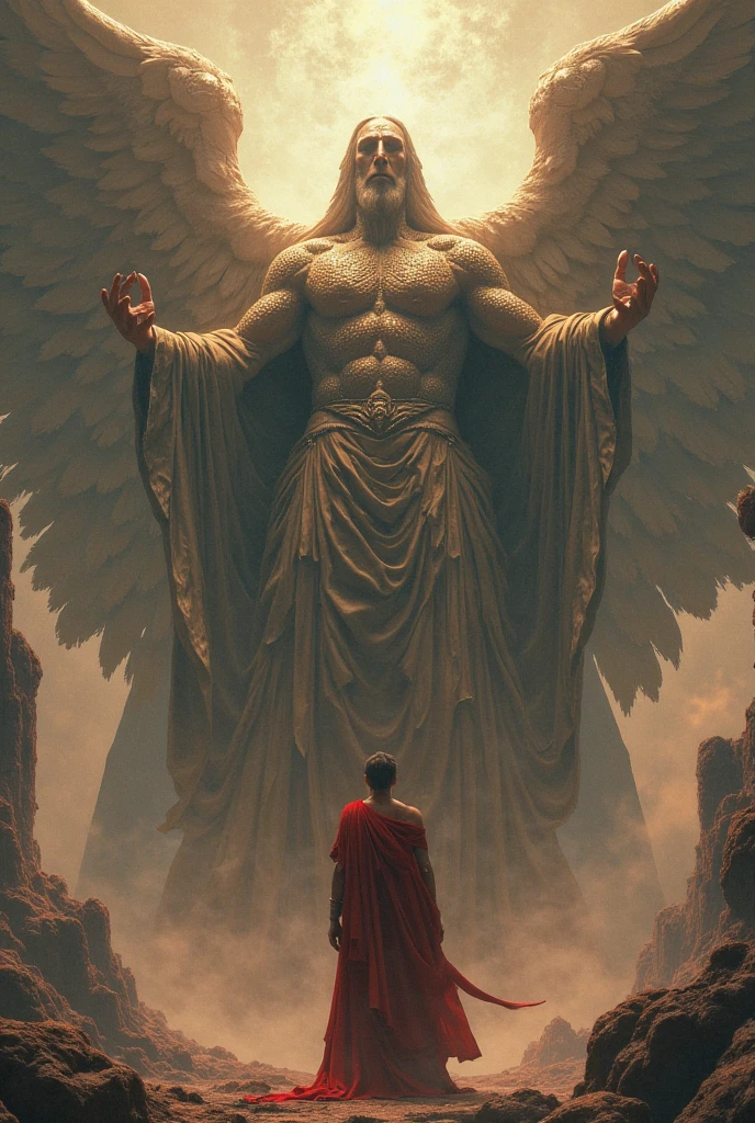 Image of a Nephilim in front of a person