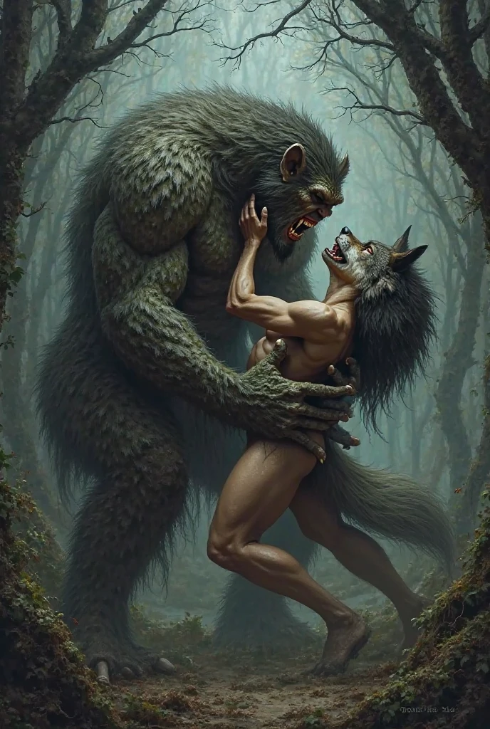 pale skin weak body woman bruised body crying get hard fucked by monkey in forest zoophilia