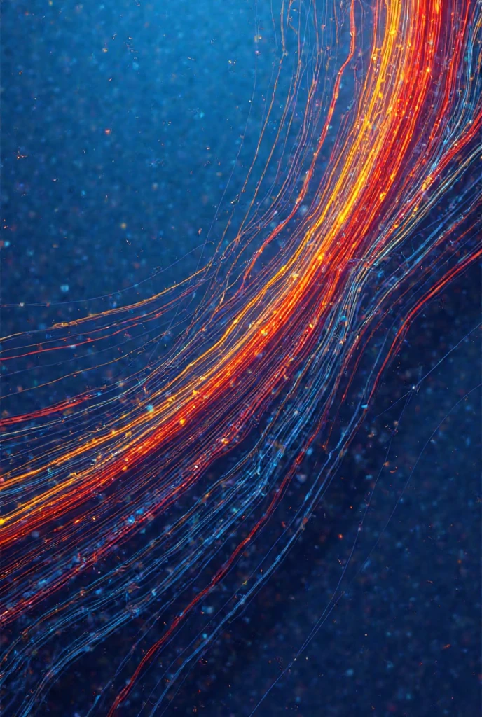 Make the flag blue but have red and yellow lines and are thin 