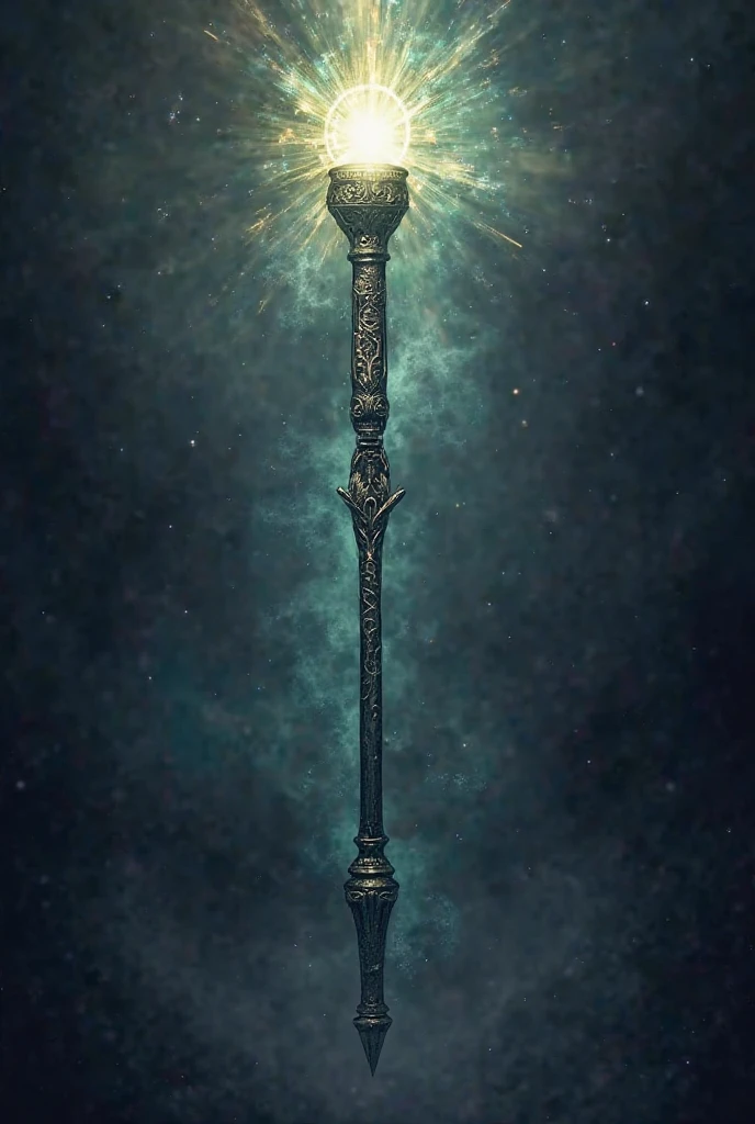 The same image but a rod without a staff