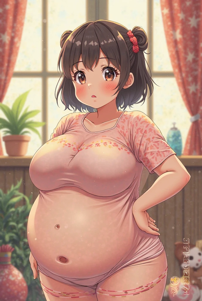 FAT anime girl fat aas