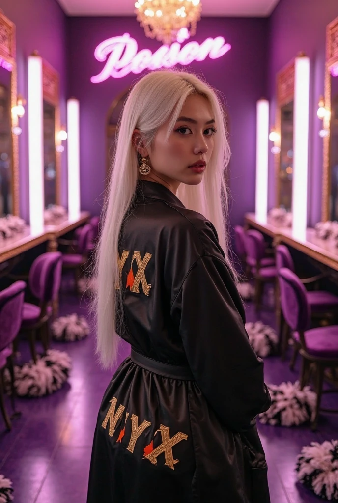 Poison Korean Rapper Imagine uma sala elegante e luxuosa onde as cheerleaders da Poison ...