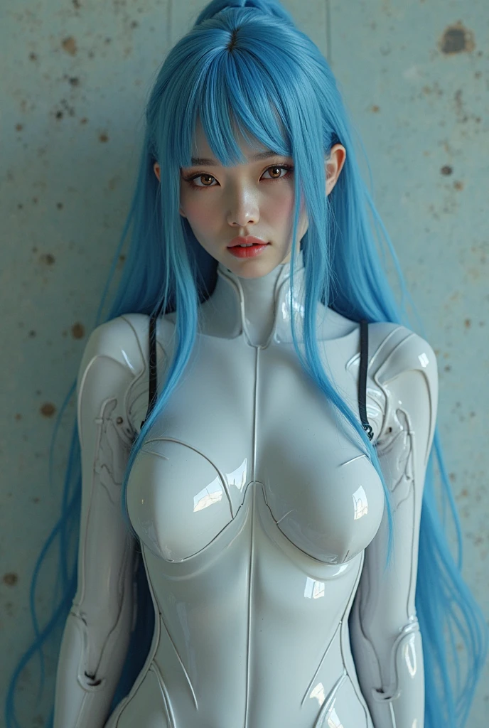 Porcelana Mujer Android, ciborg, Robotic Parts, 150 mm,cuerpo completo, hermoso estudio luz suave, Luz de llanta, Detalles vibrantes,encaje, hiperrealista, Anatomical, electrical wires, microchip, elegante, Laboratorio en segundo plano, Renderizado de octanaje, h.Estilo R Giger, 8k,cabello azul,Asymmetrical long hair,cuerpo translucido,ojos verdes, Miki Asai Macro Photography, cuerpo completo, hiper detallado, tendencias en Artstation, foco nítido, Foto de estudio, Detalles intrincados, Altamente detallado, por Greg Rutkowski