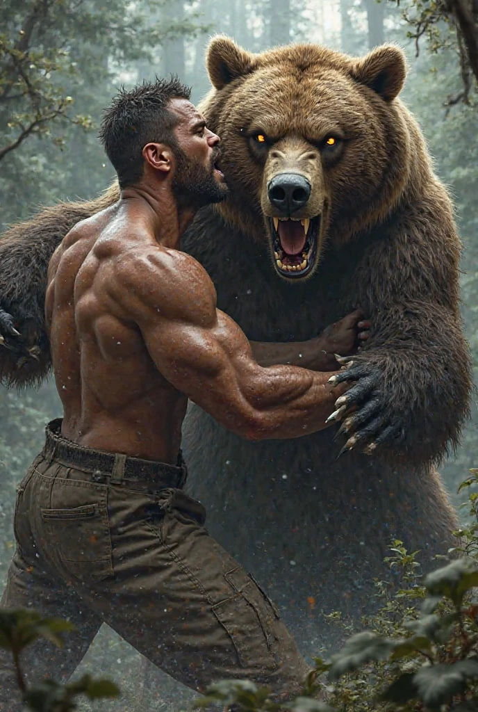 Capturing the mythical feat of Hércules as he subdues Cerberus, a massive dog with three snarling heads, this stunning image depicts the hero's strength and bravery in vivid detail. The scene unfolds with Hércules' muscular frame grappling with the beast, its razor-sharp teeth and triple-headed fury portrayed with fierce intensity. Drenched in rich, vibrant colors and exquisite detail, the image is a masterful painting that exudes a sense of epic grandeur and mythical power. The dynamic composition and expertly rendered textures elevate this artwork to a truly mesmerizing masterpiece, immersing viewers in the legendary tale of ancient heroism.
