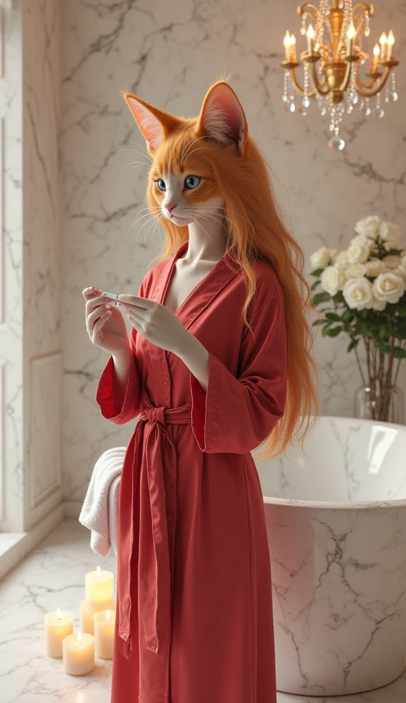 My little pony, (anthro), turquoise to white hair gradient, white body, red eyes, medium breasts, red lips, perfect lines, beautiful quality, room, very shy, wizard in Mage's robe, radiant light