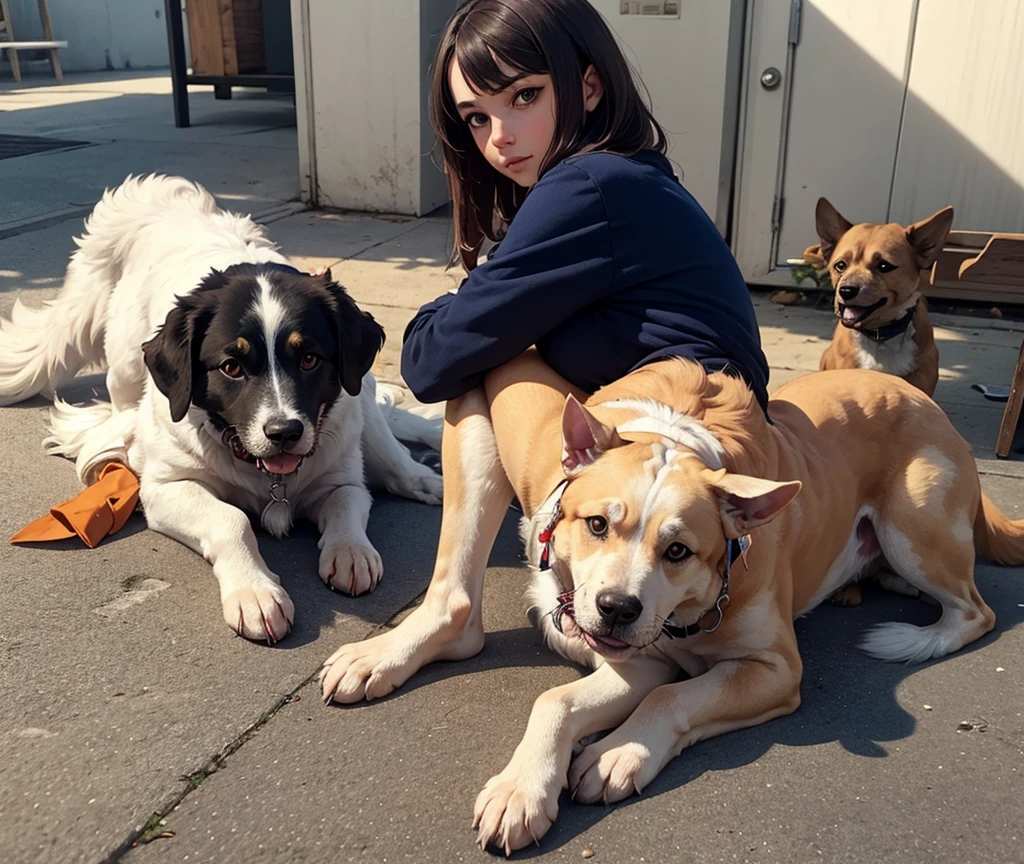 Better this image, make a different one with a dog in the backyard