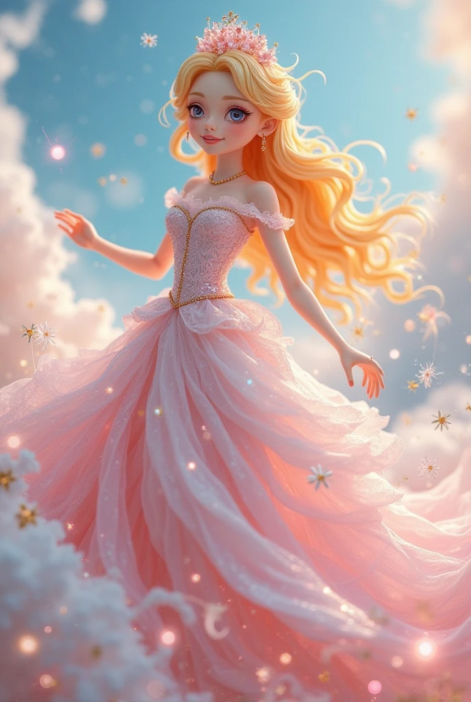 Princess golden star animated