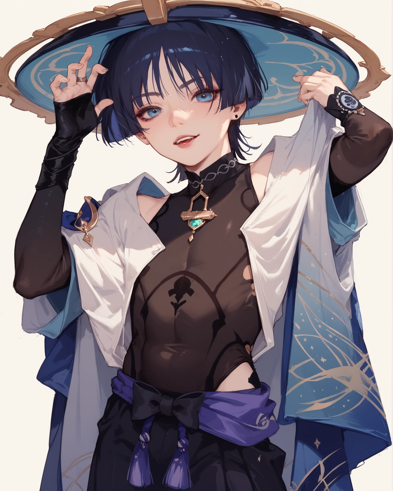 (scaramouche), gothic femboy, feisty