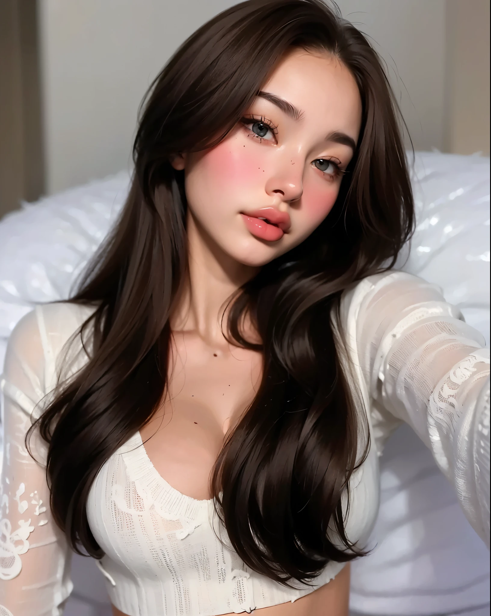 gorgeous woman, tall quality, perfection details, ultra 8K, perfectly rendered face, all her facial and body details are perfectly detailed, maximum quality, 8K, perfectly rendered details, ultra rendered photography for maximum and impeccable quality, wonderful and charming woman, perfect eyes, perfect lips, perfect nose, perfect hair, perfect skin, she is too wonderful, image with maximum ultra mega rendered quality at the height of perfection, each strand of her hair is perfectly wavy and detailed, she is wonderful, an 8K image rendered to the highest AI quality that human eyes have never witnessed such quality and beauty, the image has good saturation and coloring, vivid, super rendered, rendered skin, rendered hair, rendered nose, rendered lips, super rendered image to the highest and best possible quality