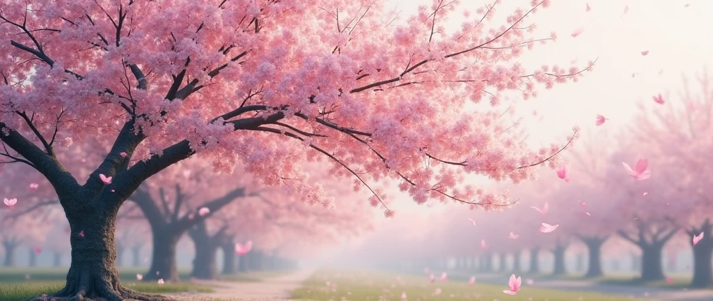 一面の桜, 花吹雪、 UHD, masterpiece, accurate, anatomically correct, textured skin, super detail, high details, high quality, award winning, best quality, highres, retina