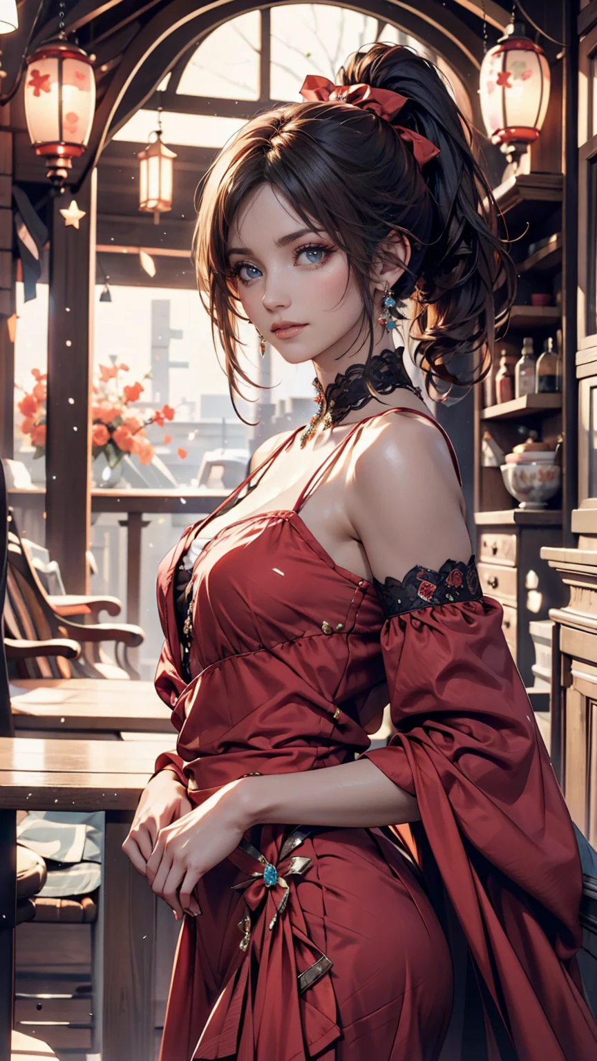 Foto de uma mulher com cabelos ruivos e um aperto de morte em um Black Dress, John Collier's Art Style, Copper Haired Virgin, Styled by Karol Back, Young Redheadの, Portrait of a Young Witch, No Bow Water Art Style, stage manager: Robert Lankiewicz, Gerald Brohm, Alberto Lynch, Portrait of Princess Merida, Dave Sim, 暗い宮殿のRedhead, Kokosnitsa black and purple velvet dress, Luxury Gypsy Clothing, Head ornament, Lace choker, masterpiece, highest quality, (Odin), (Perfect Face: 1.3), (Very detailed: 1.2), dramatic, 1 girl, Angel, (Pale skin), Long Red Hair, Redhead escuro, (Huge breasts), Thin eyebrows,,,,,,,,,, Long Hair, At night, Purple and black medieval gypsy dress, A lot of gems, Head ornaments, Brown eyes, The navel is covered......., Thick lips, bent, (Put your hands behind your back: 1.4), Dealt with, Detailed palace background, Arte de Artgerm and Greg Rutkowski, Cinema Lighting, , fashion, balenciaga, Alexander McQueen, bright, 銅色のRedhead, 銅色のRedhead, Redhead, mulher Redheadの, Lindo Redhead, Redheadの, Pale skin, Fat Bottle, Big Lips, Juicy lips Beautiful lips, Beautiful Eyes, A little fat Buchachas, Round face, A little fat young woman, A little fat , Caboz, Gordes, Woman with Cabozby body, A little fat woman, Black Dress, Stretching his whole body towards the viewer in a sulky manner.), (Green Eyes: 1.3)