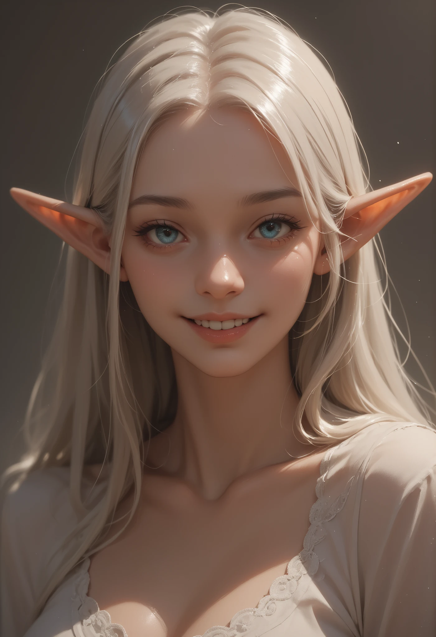 Evolution is an increase in the complexity of complex systems., Holy Sexy Dark Elf, smile