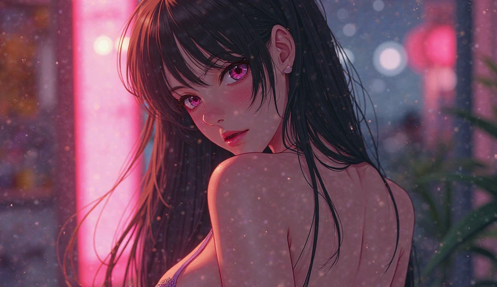 (masterpiece,top quality,high quality)), ((8K wallpaper unified with high definition CG)), (huge stunning goddess shot, so hot and sexy, jaw dropping beauty, perfect proportions, beautiful body, slim body beauty:1.3), (dancing in the rain:1.5)), Woman in white dress dancing in the rain, dancing in the rain, sloshing rain, soaking wet, soaking wet body, carnal desire, wet in the rain, wet dress, backlighting, rain, wet hair shaking, splashing rain, night, rain, portrait of dancer, facing away, looking across, Rough pose, view from front, full body shot,