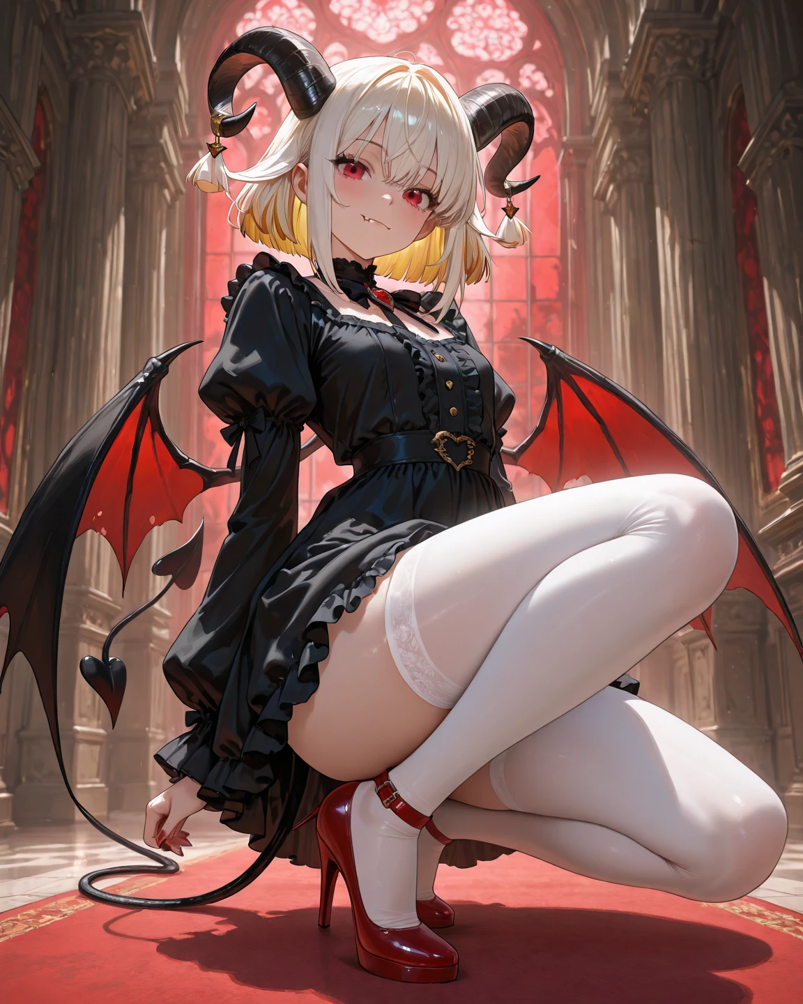 Clothes are soaked,Skin looms under clothing,Pink clothes fit snugly against the skin,offcial art,Unity 8k壁纸,ultra - detailed,Beauty and aesthetics,tmasterpiece,tmasterpiece,Need,Premium quality,one-girl,Lie on the ground and burn,Surrounded by flames,Very sexy,There is a red tattoo on the chest,Shirtless,Revealing ,Dragon girl,cow horn,Dragon's horn,red - eyed,white colors,Open sleeves,Pointy ears,A white bikini,Basin curtain,Spread the buttocks apart,hair adornments,cropped shoulder,Busty,droopy bosom,Blushing and shyness,Wings,Dragon wings,Deep purple hair,There are rose petals on the ground,k hd,8K