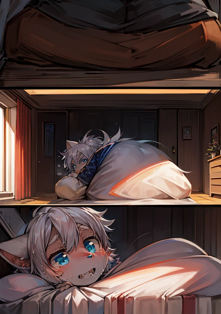 A human summon a wolf ghost furry [wolf ghost is a boy] to have sex with picture inside of ghost anus full of semen xray