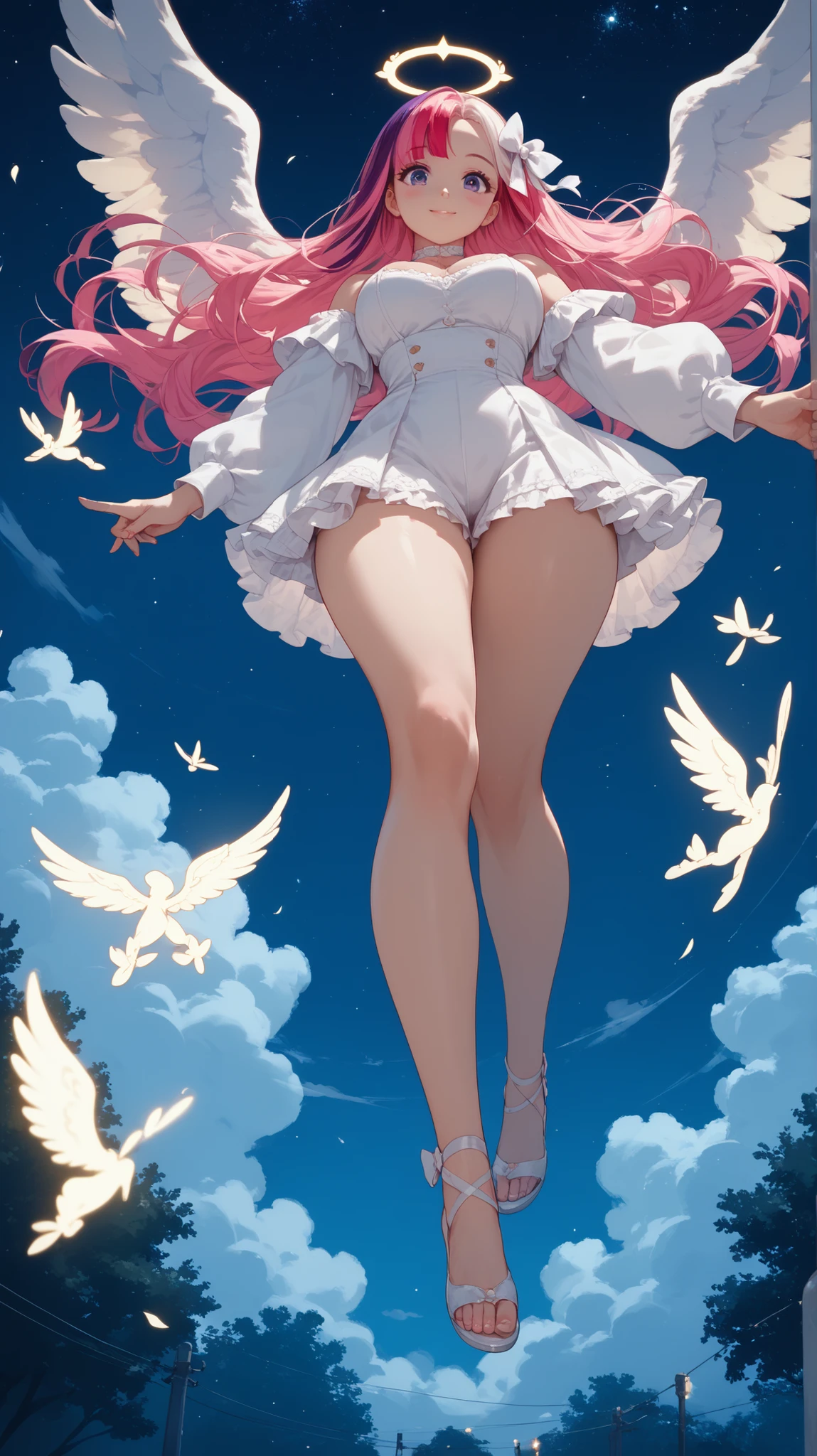 anime styled, Anime Artwork,The ultra -The high-definition,超A high resolution, A girl looking shyly at me, Expression of pleasure,Letting out a gasp, Pretty lips,beautiful a girl,long eyelashes, Twin tails bundled with a red ribbon,a blond,length hair, No clothes are worn,Not wearing a bra,no-bra, well-shaped and taut breasts,, Breasts around D cup, No panties, Panties,((barechested:1.4)),legs wide open,The areola is clearly visible., fullnude,barefoot or wearing knee-high socks, opening legs,Open crotch, Draw the whole body from the top of the head to the toes。, Squatting with crotch wide open,legs wide open,The genitals in the crotch are fully visible, A very embarrassing gesture,「Hey look、I leaked my urine」While saying this, the girl opens her legs so that her own private parts can be seen, Crouching, Pee is overflowing from my crotch, During urination, incontinence, お漏らし, sweat rises on the skin