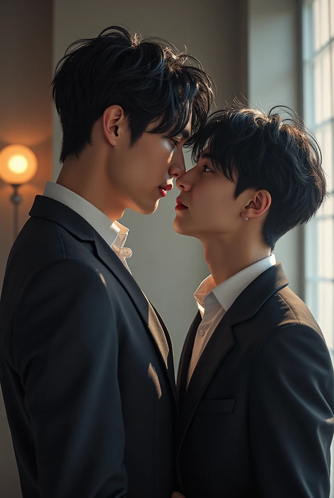 posted from book, Xiao Zhan dressed as a doctor and Wang Yibo dressed as a policeman, kissing