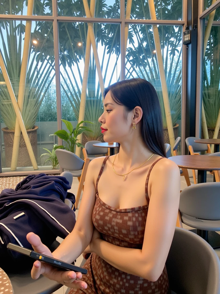 Topless, no bra