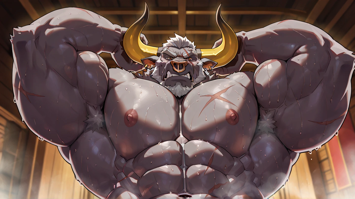 (by dangpa, by null ghost, by darkgem, by agitype01)furry, kemono, male, nude, ahegao,Elias Ainsworth, black body, skull head, humanoid, gay, presenting ass, back shot, furry, bathhouse, ahegao, low angle view, exposed asshole, bodily fluids, spread cheeks, leaning in, pinup pose