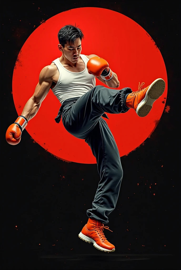 drawing of a man kicking a ball with a kick, fighter pose, in a fighting stance, fight pose, in a fighting pose, boxing stance, fighting pose, posing for a fight intricate, heroic muay thai stance pose, kickboxing, high kick, fighting stance, doing a kick, kickboxer fighter, mma southpaw stance, drawing, drawing study, in fighter poses