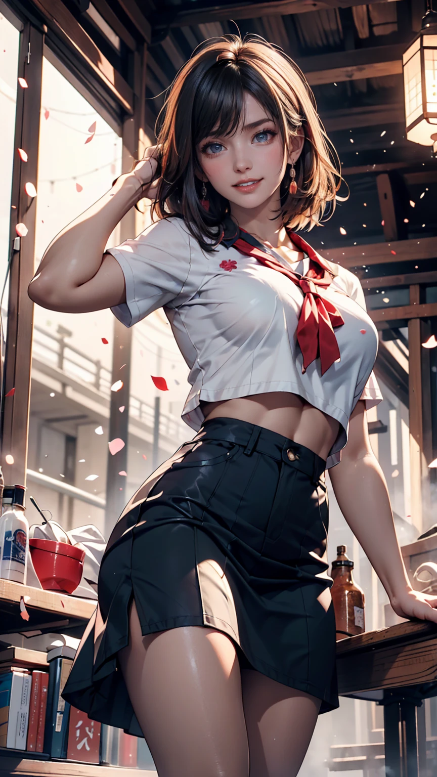 Highest quality、High resolution、Detailed Background、(Beautiful face in every detail:1.4)、Anatomically correct、(Normal number of fingers:1.2)、Highly detailed face、Detailed eyes、Teenage beauty、Huge breasts、Perfect body line、Light color hair、Braided bob cut、Braided Ponytail、Braided twin tails、well-groomed eyebrows、Attraction Park、Thrilling attractions、Stretch your arms、Show your side、
(Girl screaming with excitement and joy while riding a thrilling ride:1.5)、
Extremely excited、eyes wide open、Mouth slightly open or smiling widely、A slight redness on the face and neck due to an increased heart rate