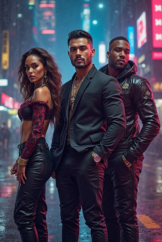 hot dominatrix indian wife is walking with a sexy black guy on ramp. Her hsuband has a leash around his neck. the leash is held by the wife who is walking him like a dog