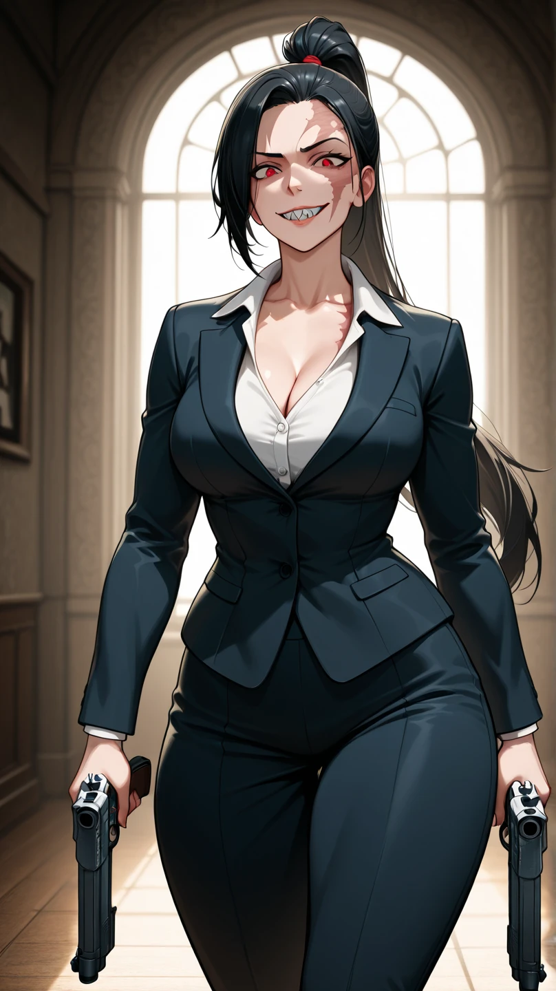 1girl, 34yo sofia takigawa_jav, breasts, eyelashes, looking at viewer, cowboy shot, standing, dynamite lighting, attractive body, wearing office attire, red blouse, white singlet, belt, black pencil skirt, sheer gray pantyhose, brown knee heel boots
(ulzzang-6500:0.0), (ultimate quality, masterpiece, highres:1.0), (photorealistic, realistic:1.9), nice hands,